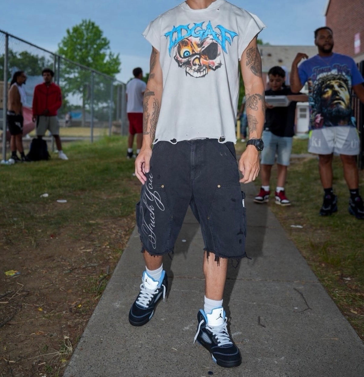 Flaming Skull Tee