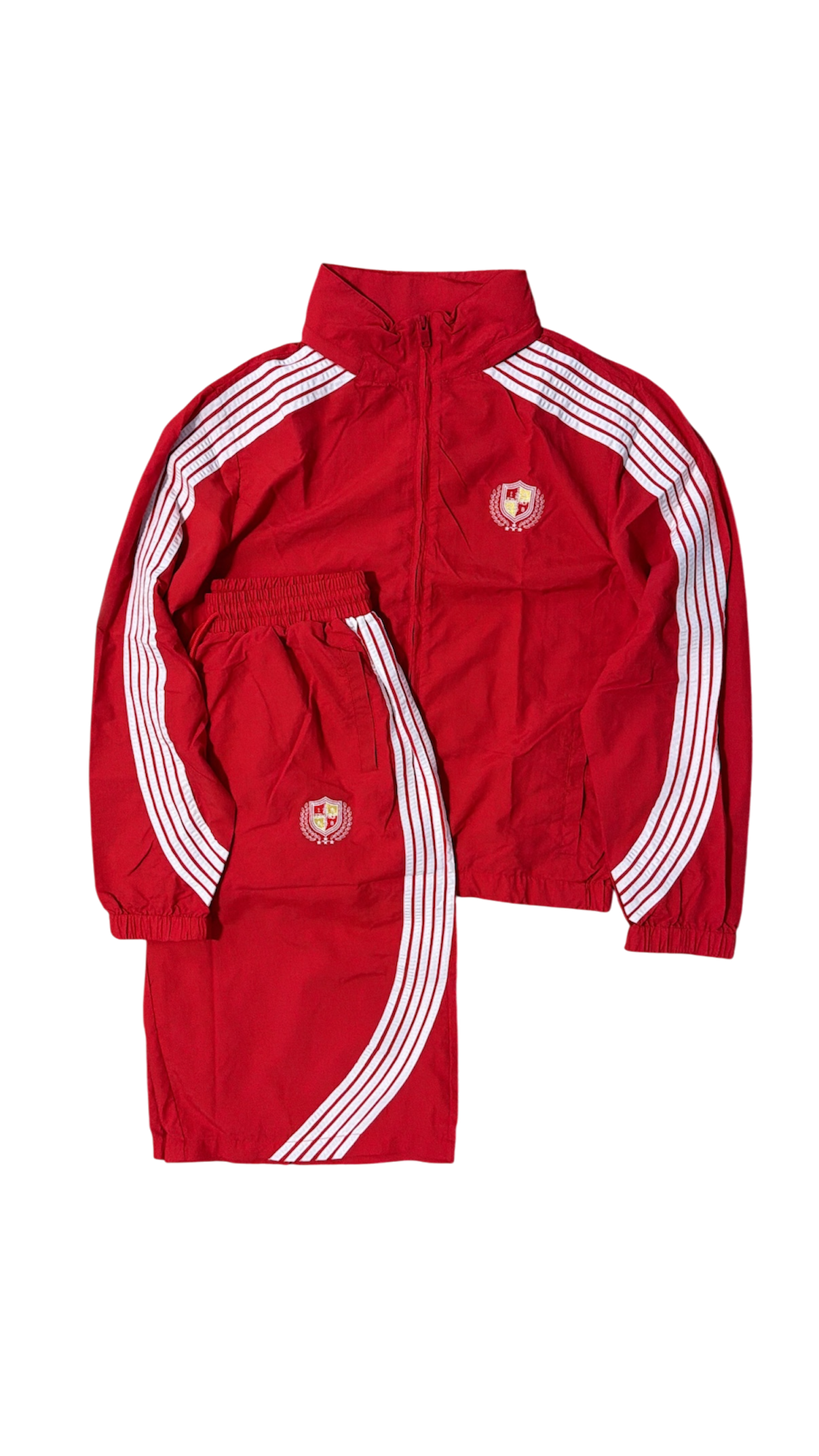 CRIMSON Varsity Track Shorts Set