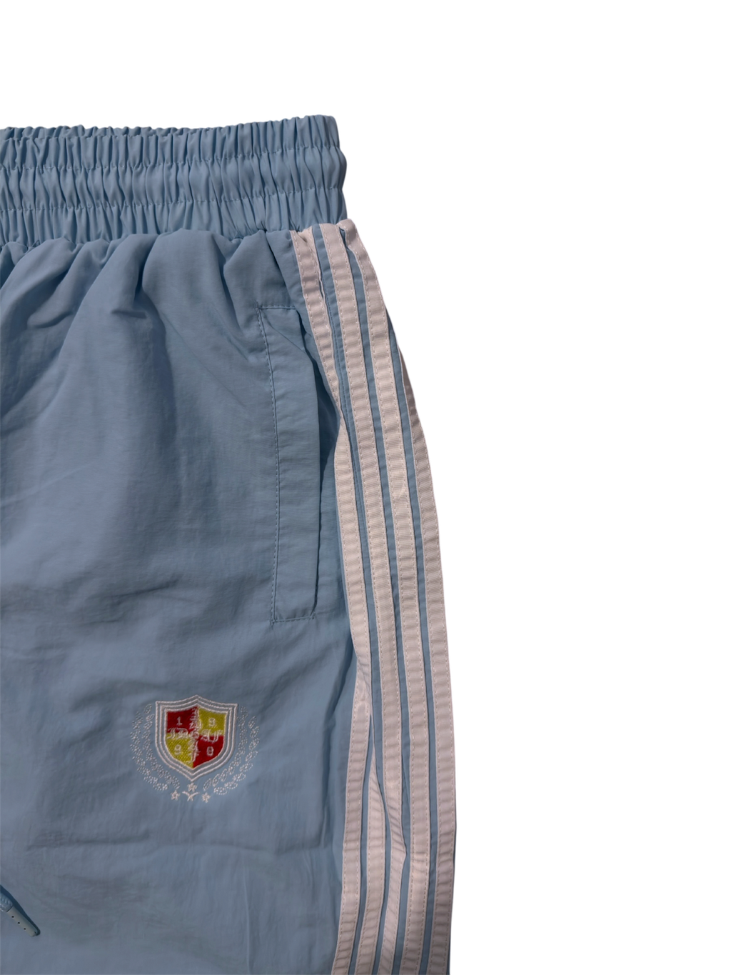 SKY BLUE Varsity Track Shorts Set