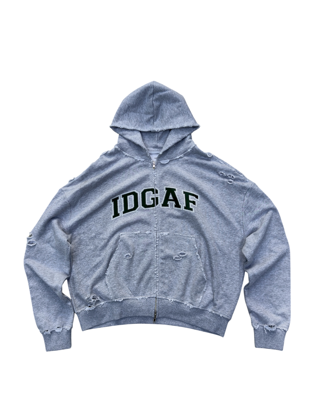 Forest Green ‘IDGAF’ College Hoodie