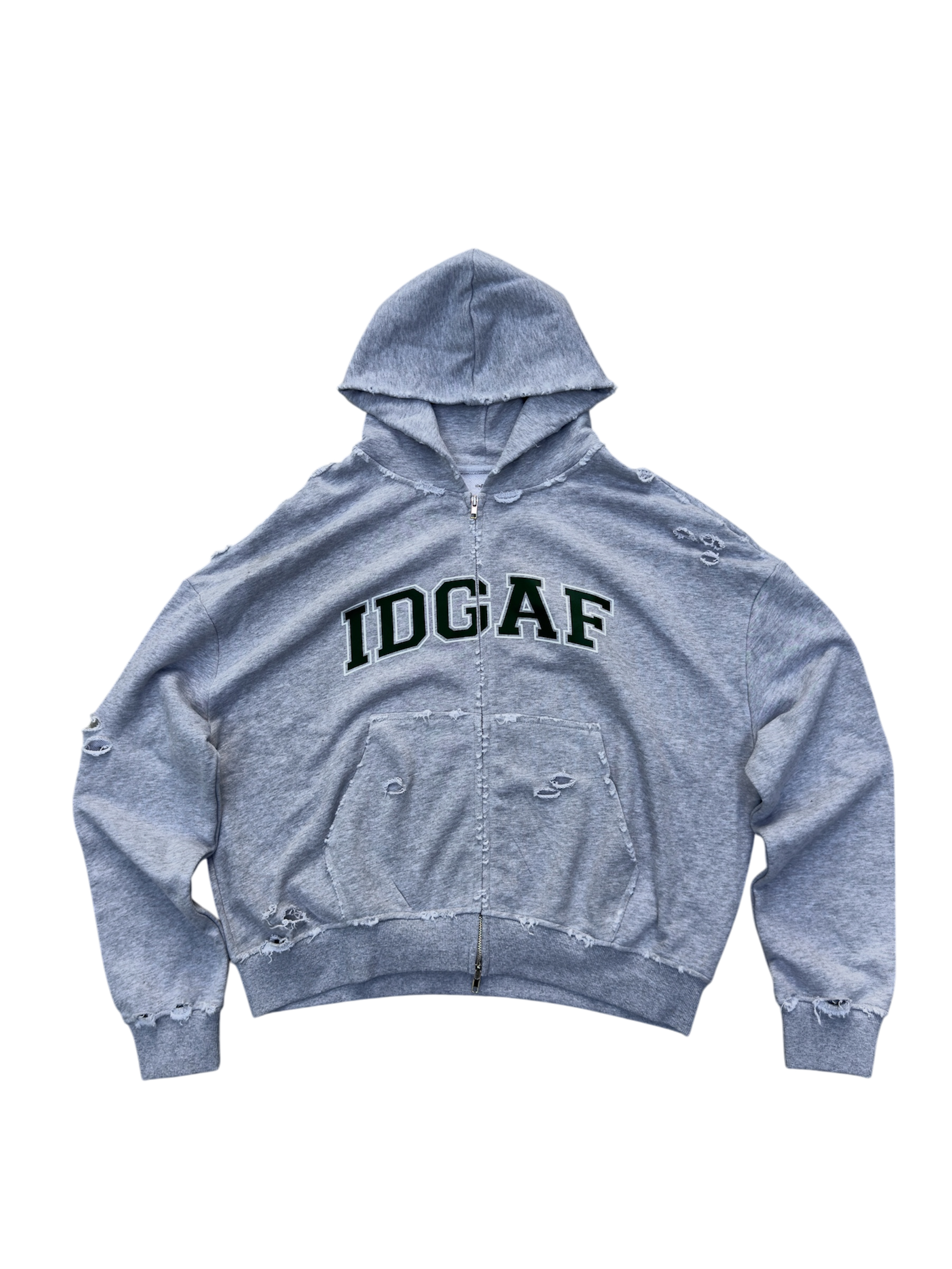Forest Green ‘IDGAF’ College Hoodie