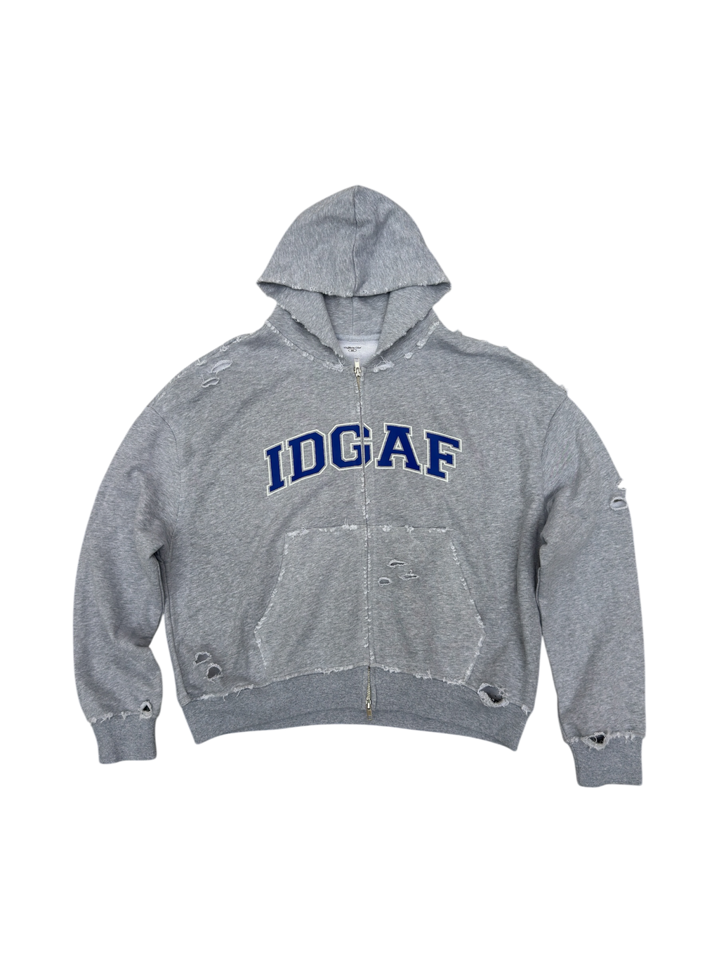 Royal Blue ‘IDGAF’ College Hoodie