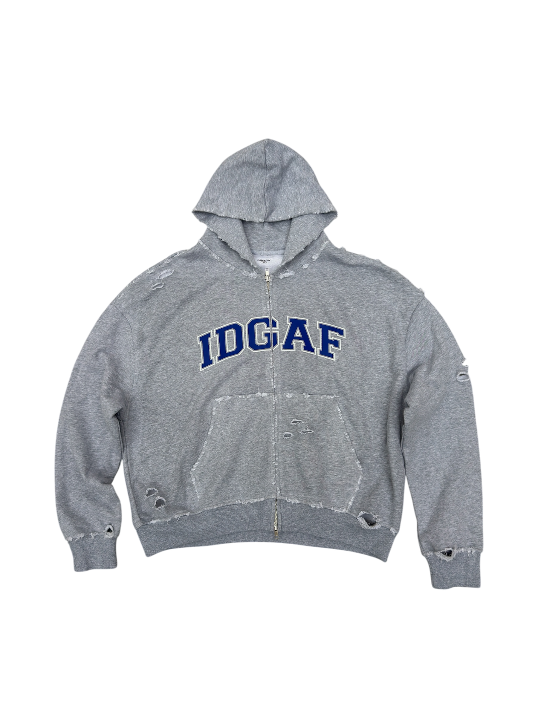 Royal Blue ‘IDGAF’ College Hoodie